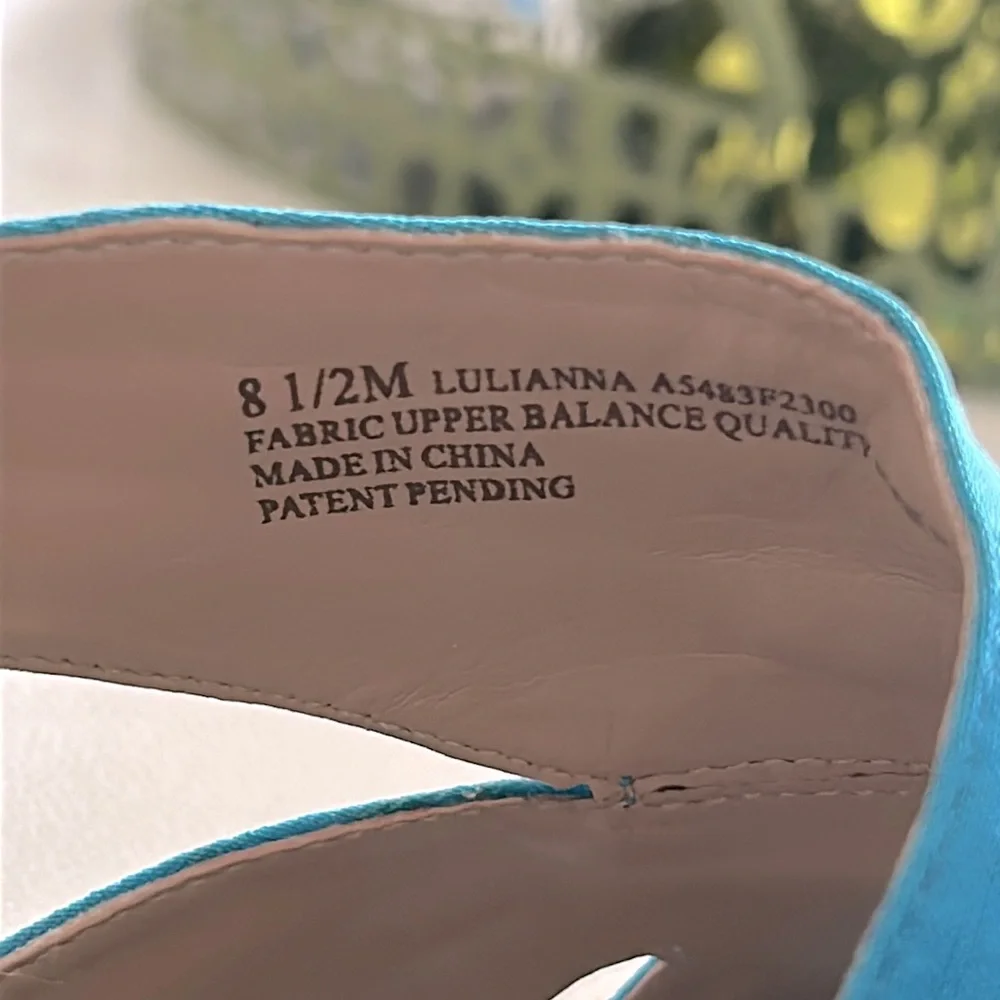 Naturalizer N5 Comfort LULIANNA Wedge 8.5 Turquoise Espadrille Sandal